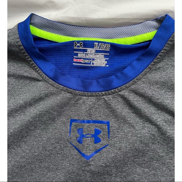 Only Worn Once. Great Quality! Under Armour Baseball HeatGear XL T-Shirt - Picture 3 of 6